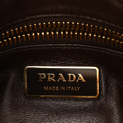 Prada Scamosciato Suede Medium Aimee Shoulder Bag Cacao 6 of 10