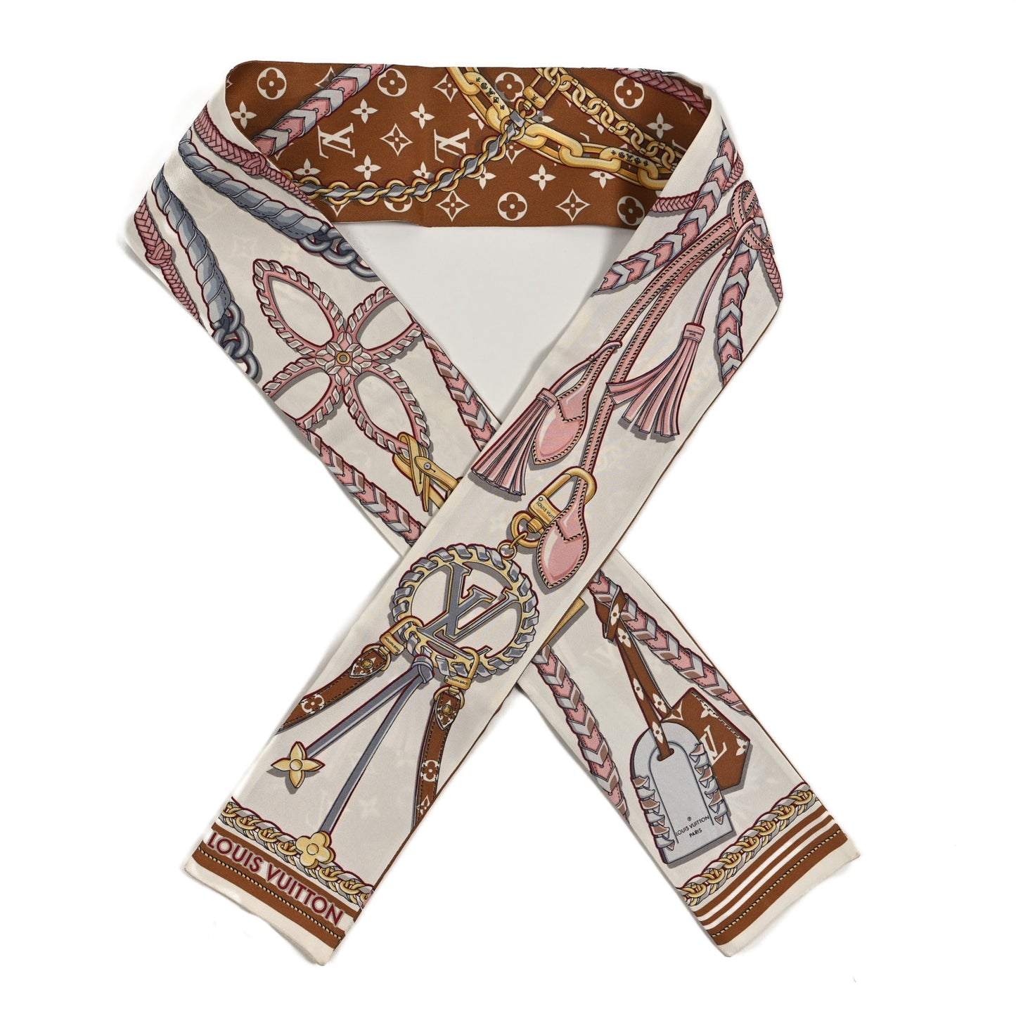 Silk Mix And Straps Bandeau Brown