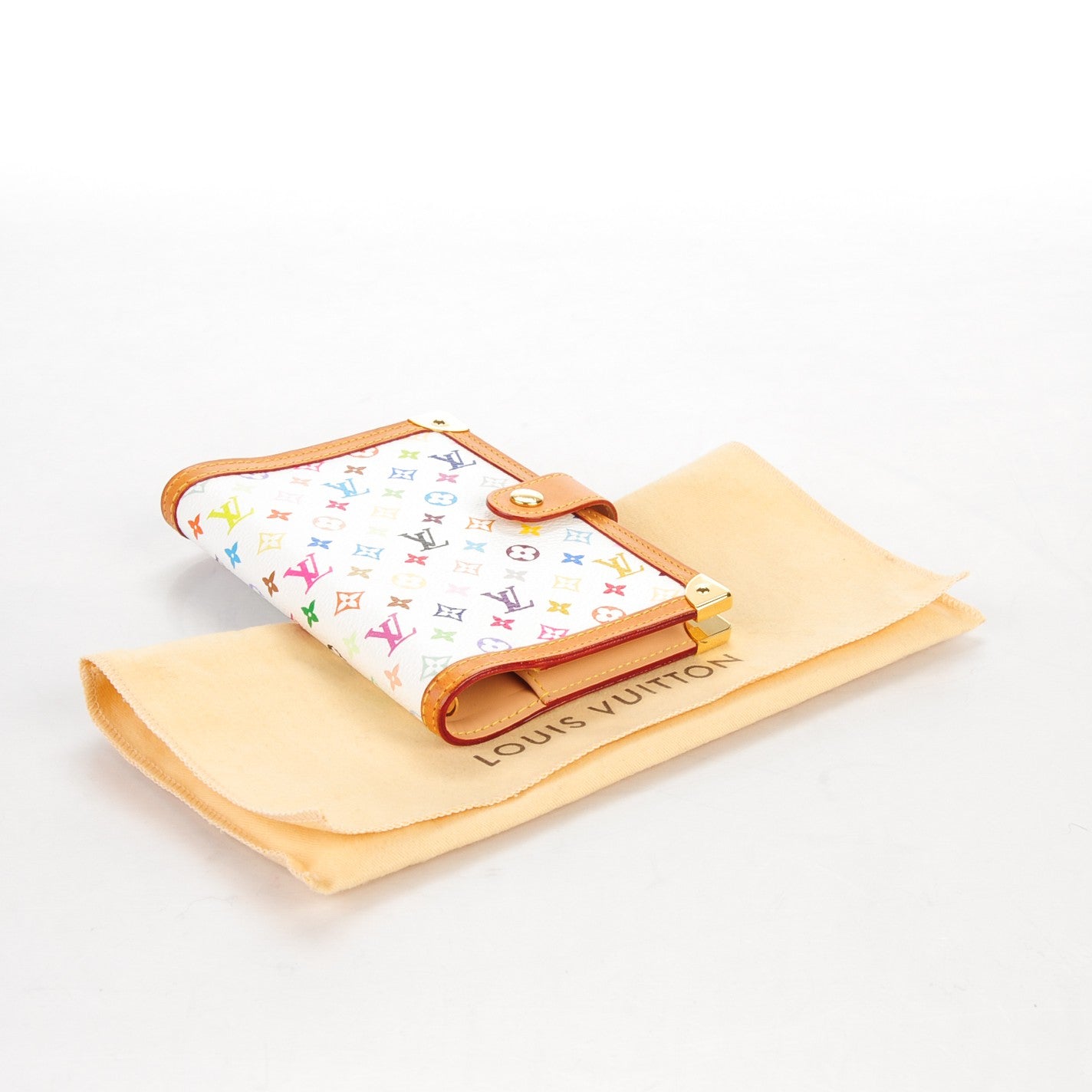 Louis Vuitton Monogram Multicolor Small Ring Agenda Cover White 4 of 7