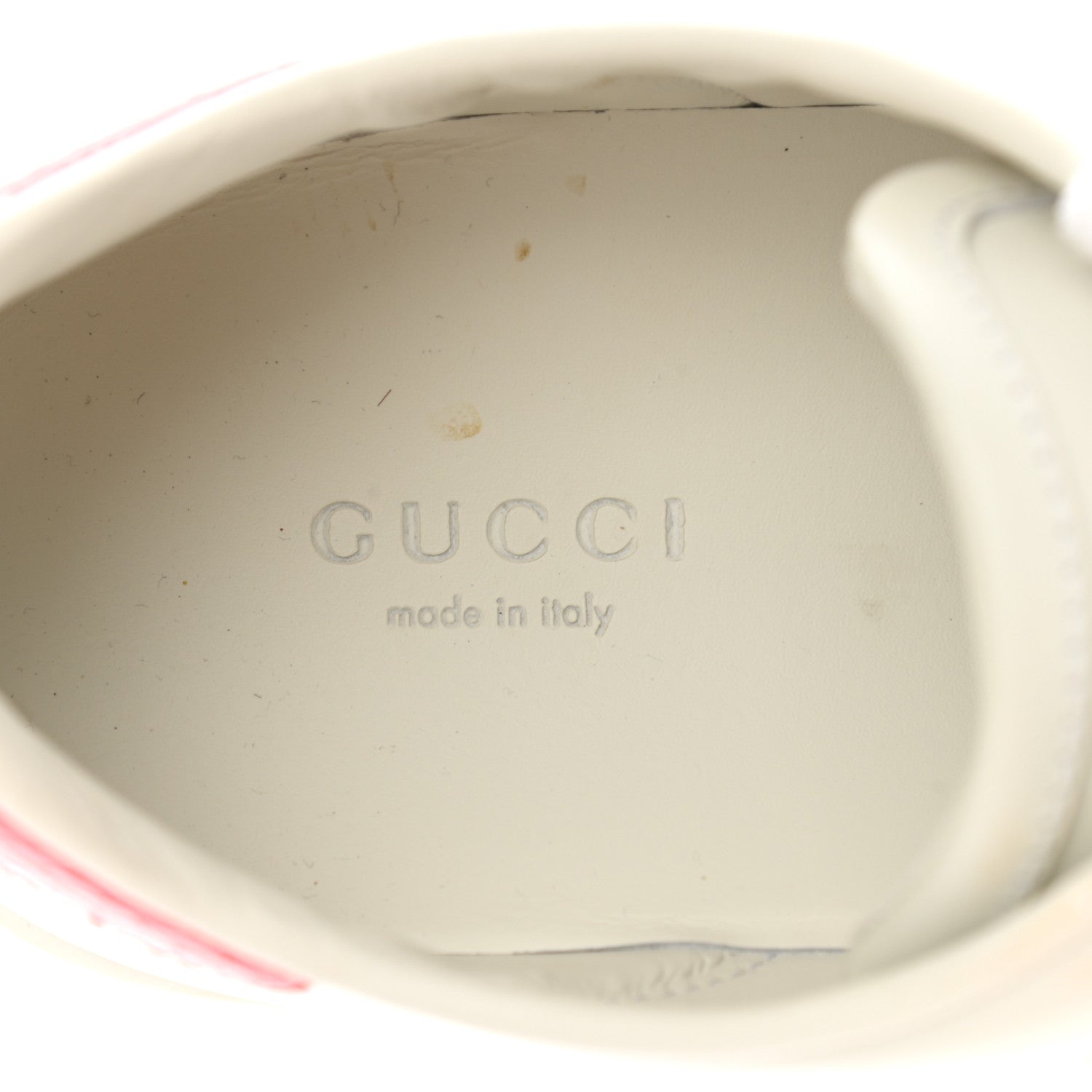 Gucci Calfskin Ayers Bee Embroidered Womens Ace Sneakers 38.5 White Green 8 of 11