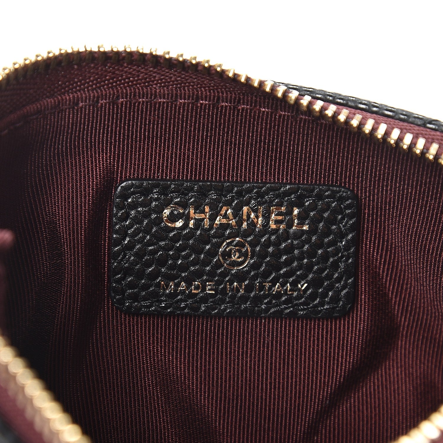 Chanel Caviar Quilted Small Cosmetic Case Black 6 of 8