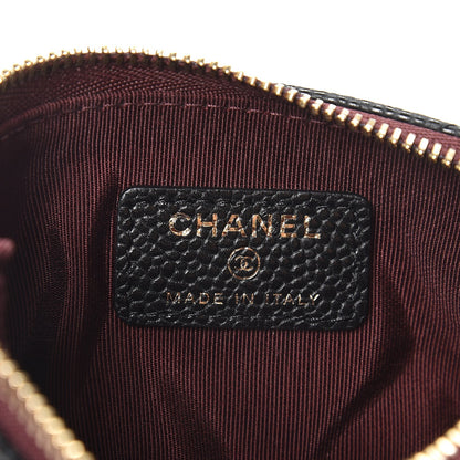 Chanel Caviar Quilted Small Cosmetic Case Black 6 of 8