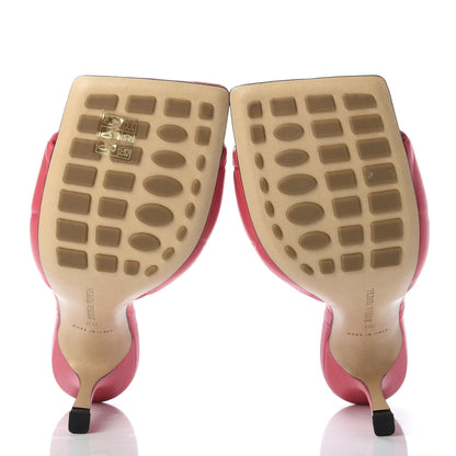 Bottega Veneta Nappa Quilted Rubber Lido Mule Sandals 38 Lollipop 5 of 9