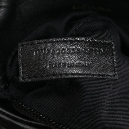 Saint Laurent Calfskin Quilted Toy Loulou Puffer Monogram Monochrome Chain Satchel Black 7 of 12
