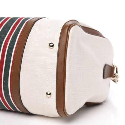 Gucci Canvas Vintage Web Medium Boston Off White 9 of 16