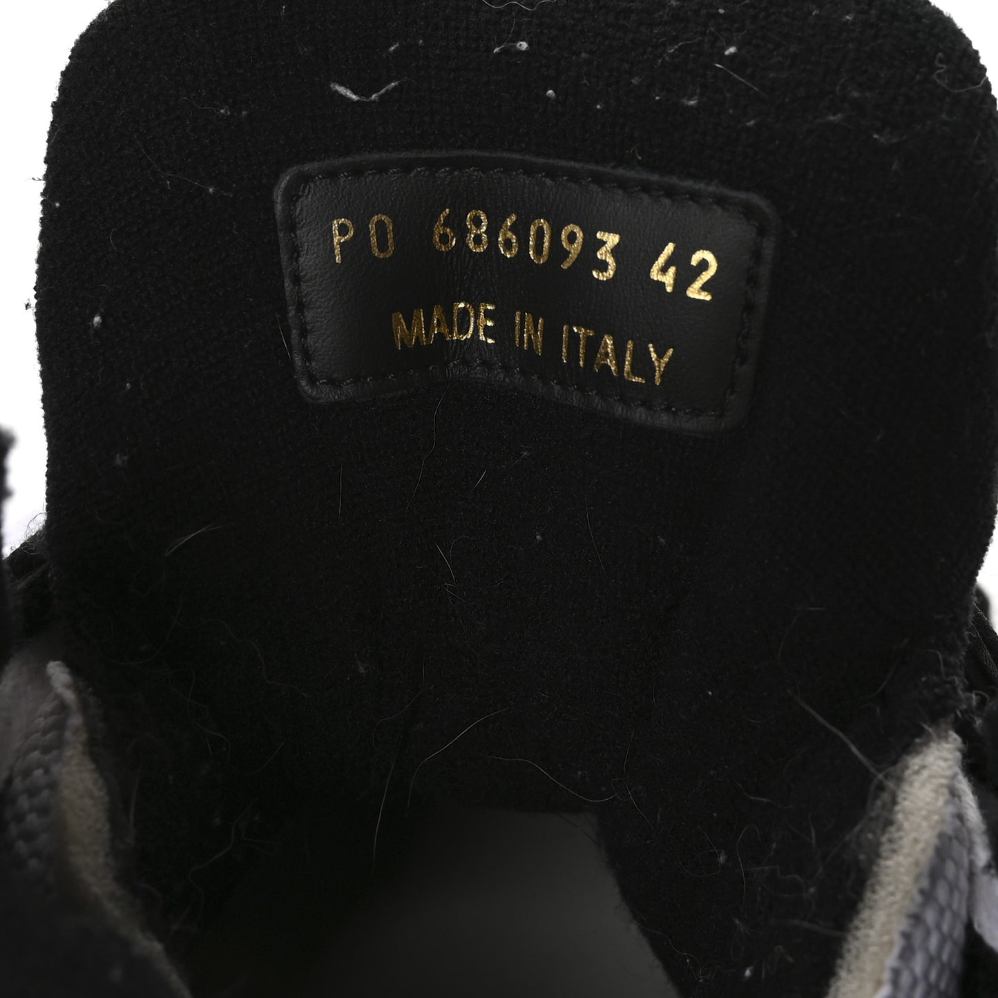 Calfskin Smith High Top Sneakers 42 White Black