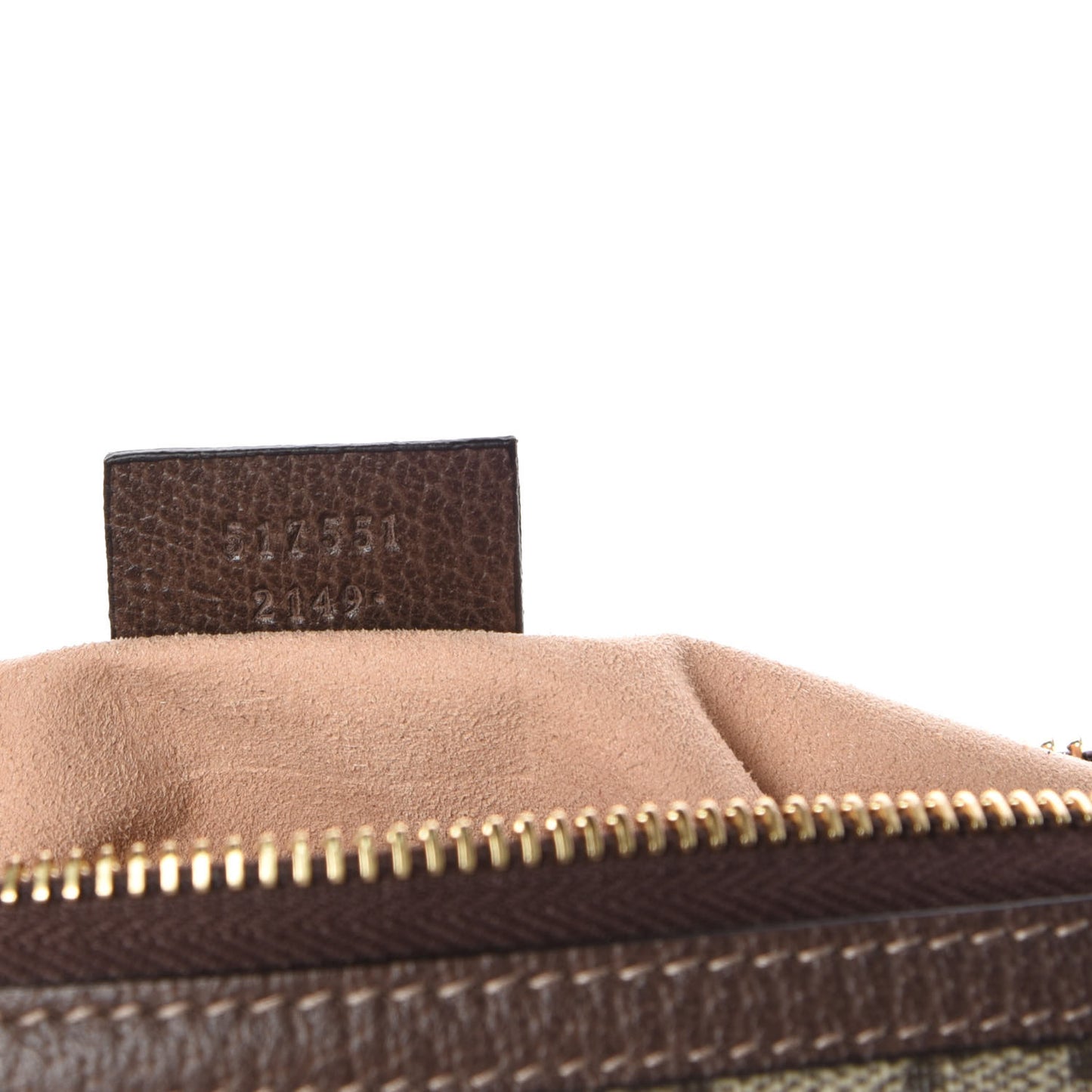 GG Supreme Monogram Large Ophidia Pouch Clutch Brown