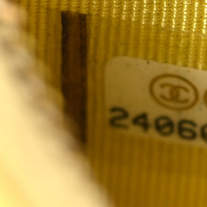 Chanel Lambskin Quilted Large Gusset Zip Around Wallet Yellow 8 of 12