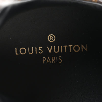 Louis Vuitton Suede Monogram Run Away Sneakers 38.5 Black 8 of 9