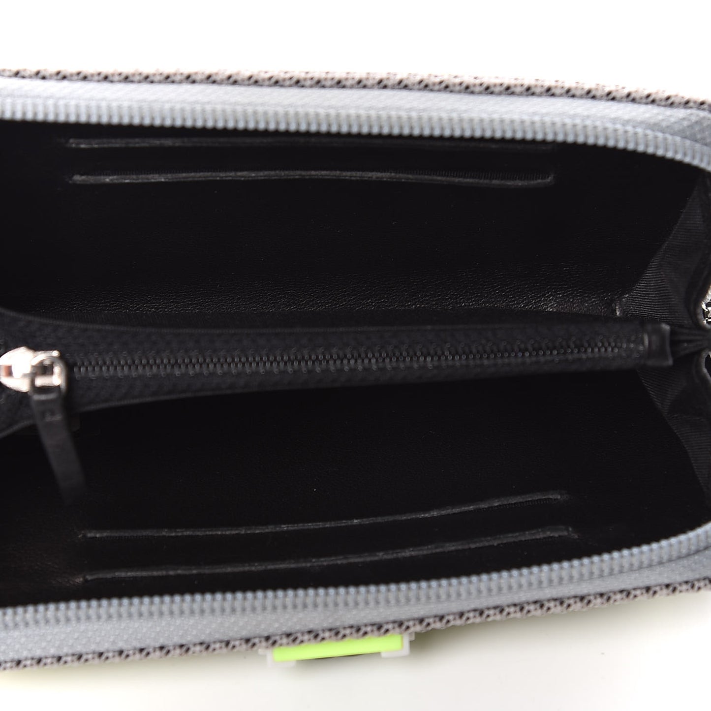 Canvas Quilted Small Fluo Boy Zip Around Wallet
