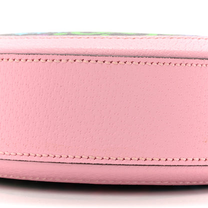 Gucci GG Supreme Monogram Psychedelic Round Shoulder Bag Black Multicolor Sugar Pink 9 of 12