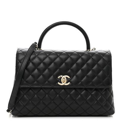 Chanel Caviar Quilted Medium Coco Handle Flap Black 1 of 11