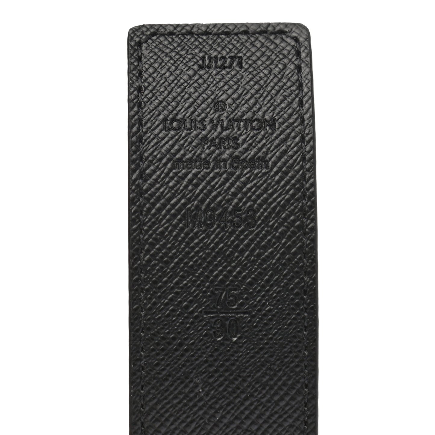 Calfskin Monogram 30mm LV Initiales Reversible Belt 75 30 Black