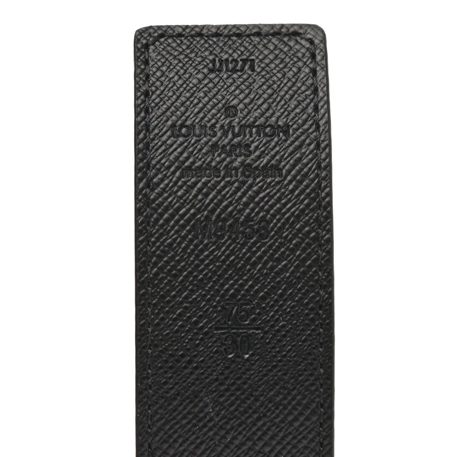 Louis Vuitton Calfskin Monogram 30mm LV Initiales Reversible Belt 75 30 Black 3 of 7