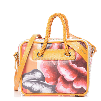 Balenciaga Agneau Floral Print Small Blanket Square Tote Multicolor 1 of 9