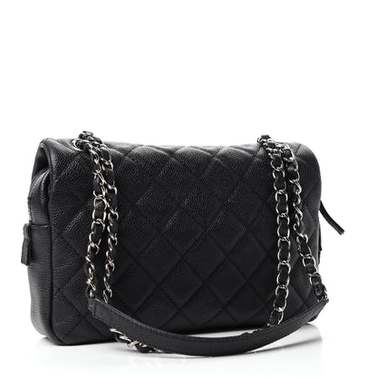 Chanel Caviar Quilted Medium Easy Flap Black 3 of 10