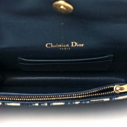 Christian Dior Oblique Saddle Belt Bag Blue 5 of 10