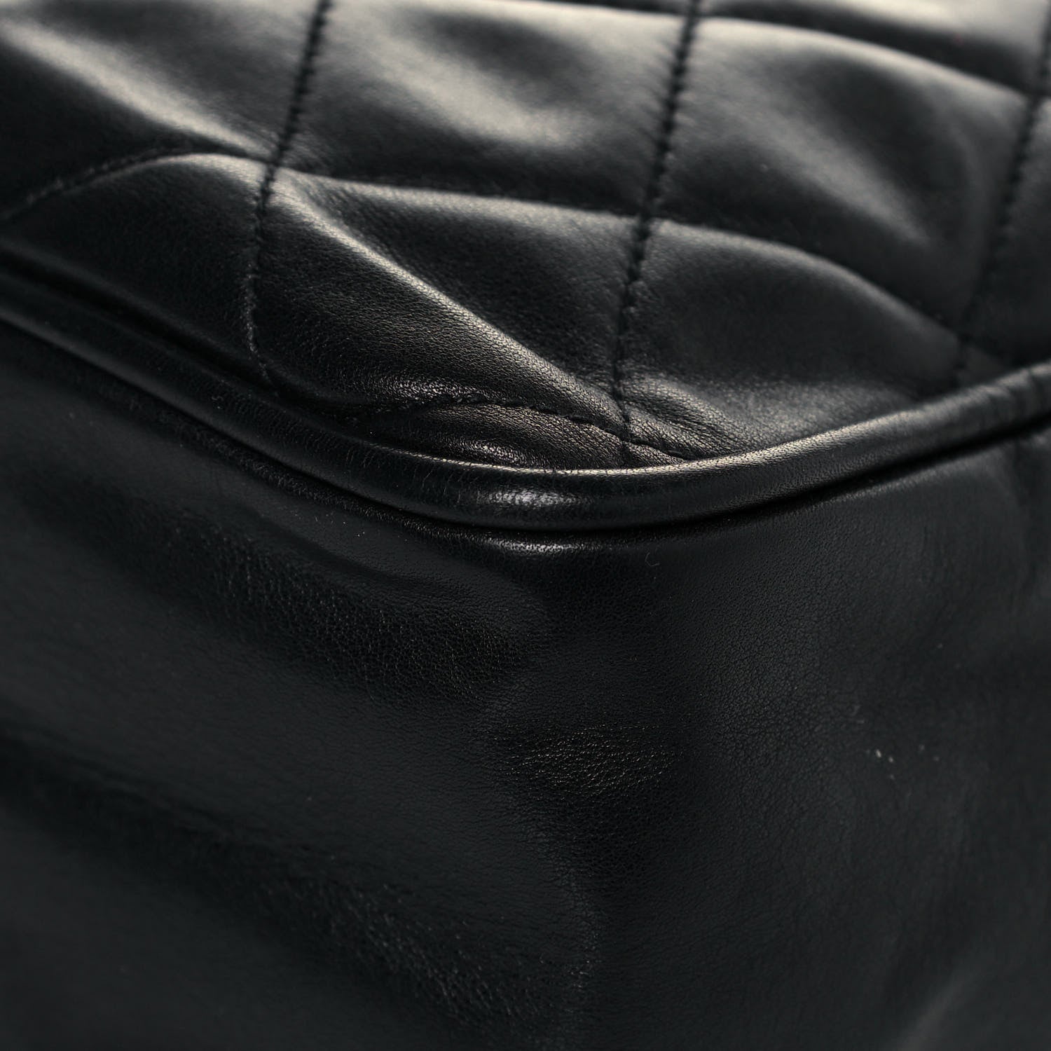 Chanel Lambskin Quilted Shoulder Bag Black 11 of 25