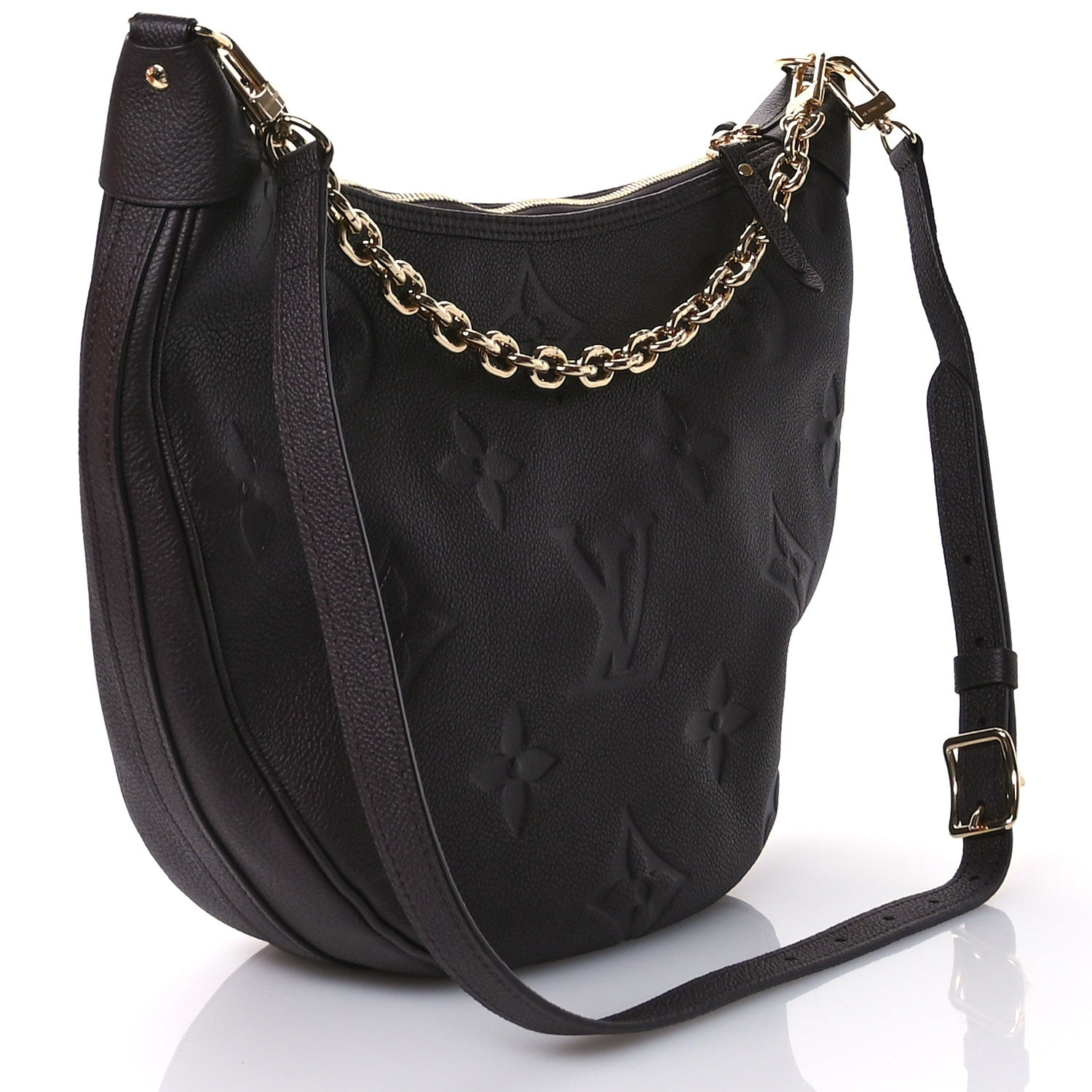 Louis Vuitton Empreinte Monogram Giant Loop Hobo Chocolate 4 of 10