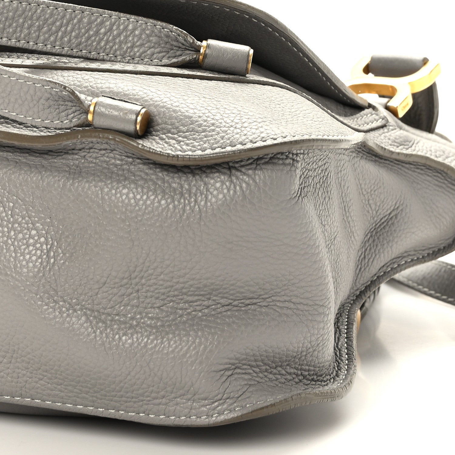 Chloe Calfskin Medium Marcie Satchel Cashmere Grey 8 of 8