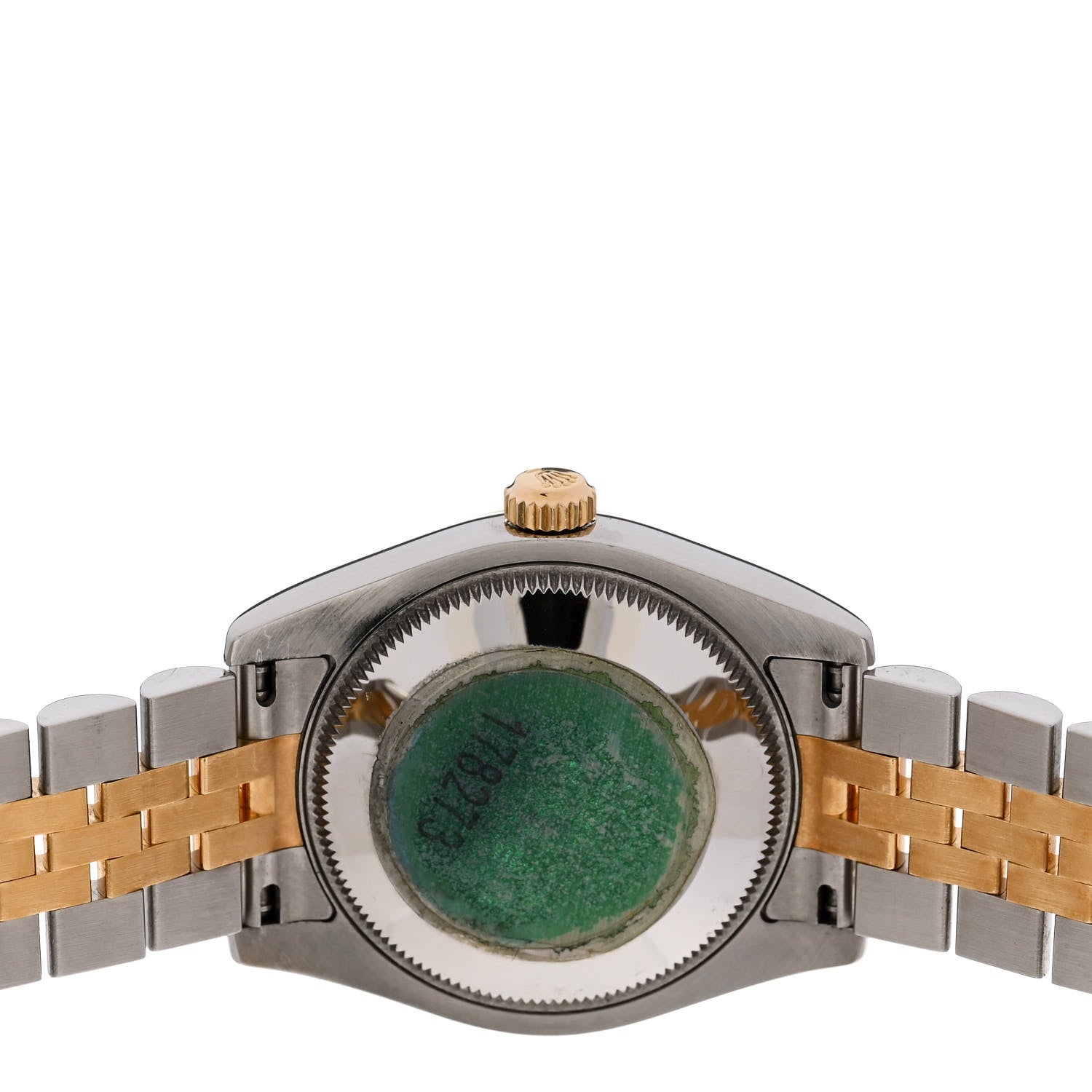 Rolex Stainless Steel 18K Yellow Gold Diamond 31mm Oyster Perpetual Datejust Watch Silver Jubilee 178273 4 of 5