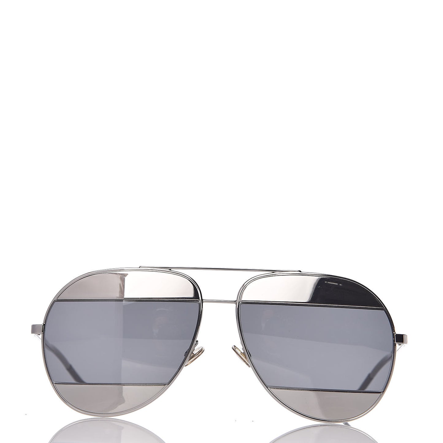 Split 1 Aviator Sunglasses Silver