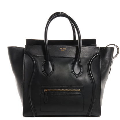 Celine Smooth Calfskin Mini Luggage Black 1 of 9