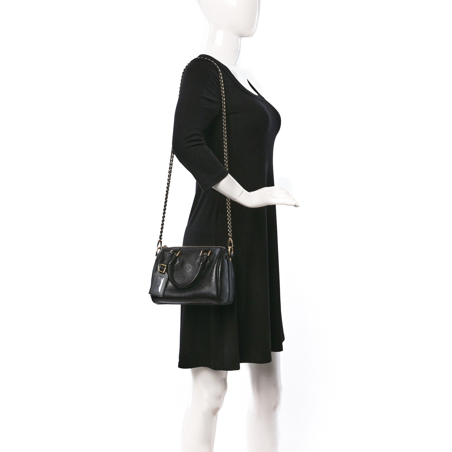 Louis Vuitton Monogram Ink Speedy BB Black 1 of 8