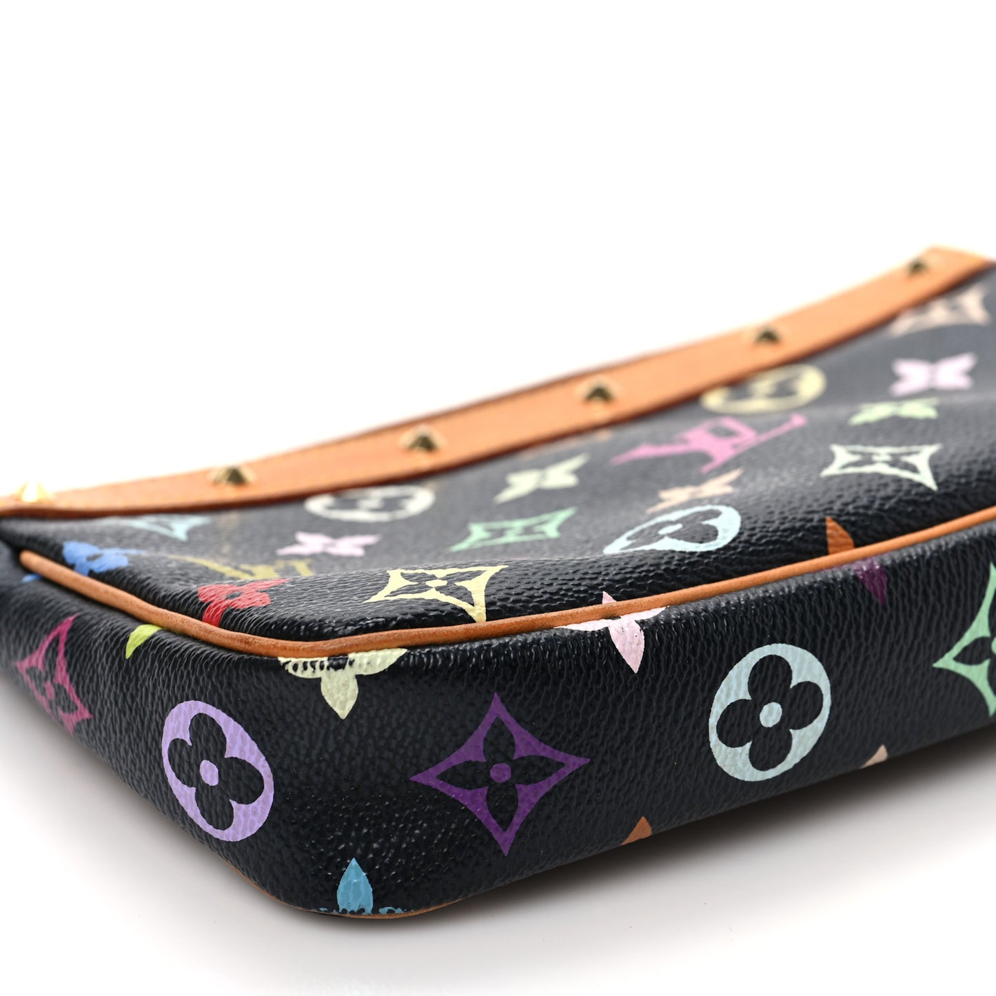 Monogram Multicolor Pochette Accessories Black