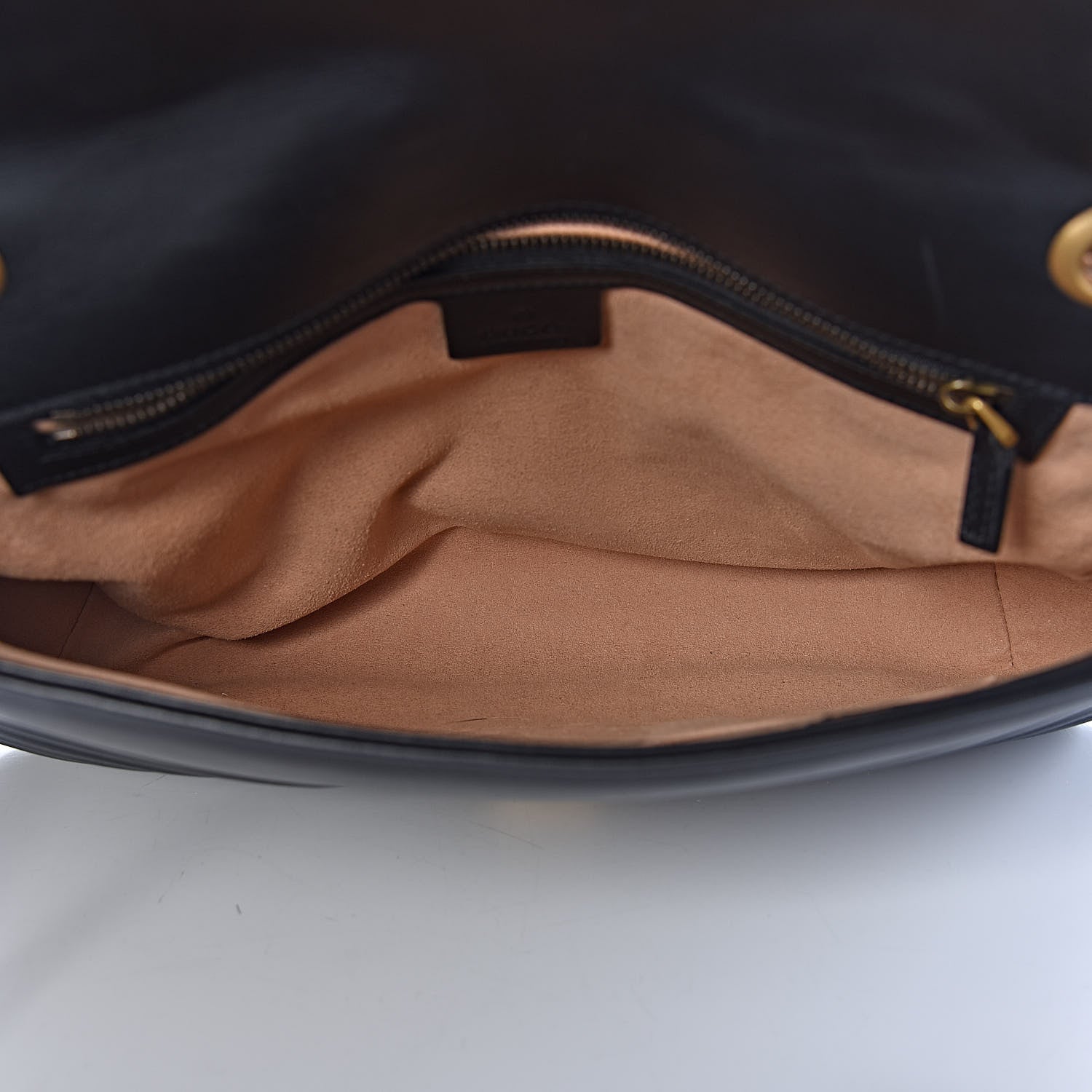 Gucci Calfskin Matelasse Medium GG Marmont Shoulder Bag Black 5 of 10