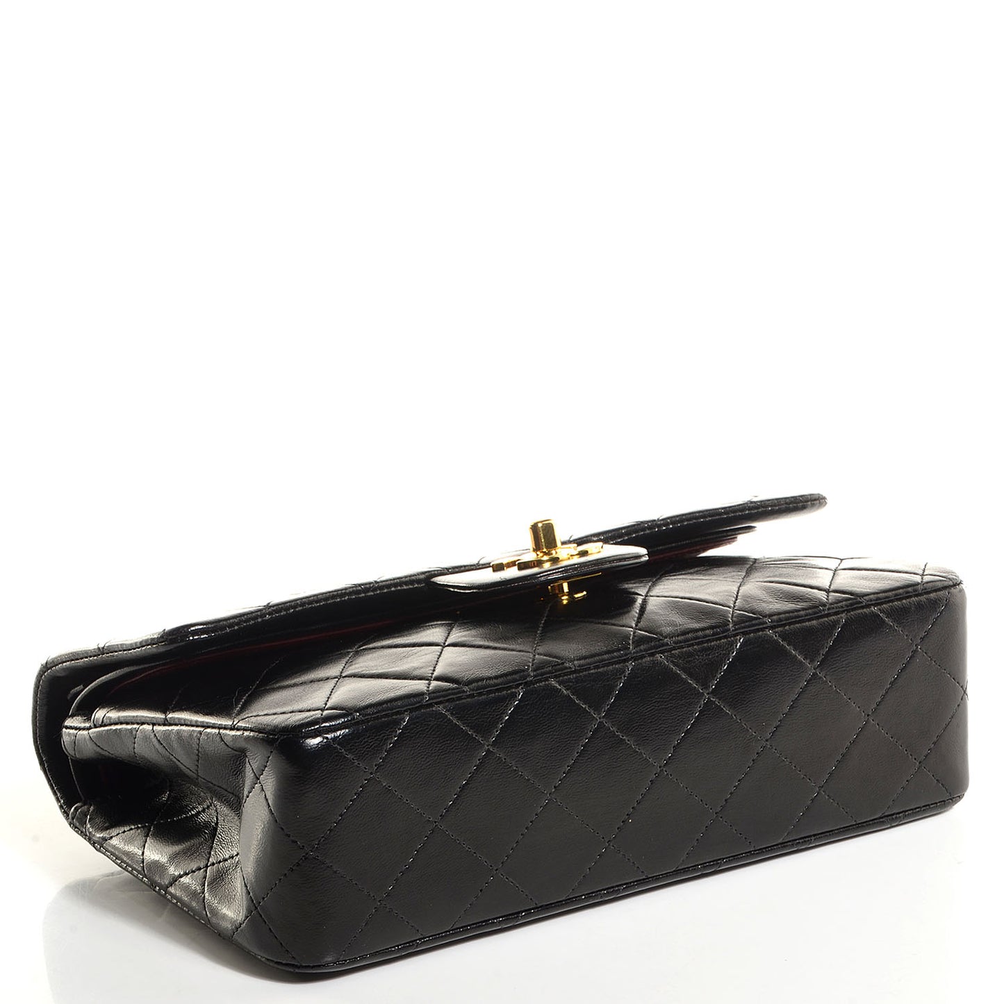 Lambskin Small Double Flap Black