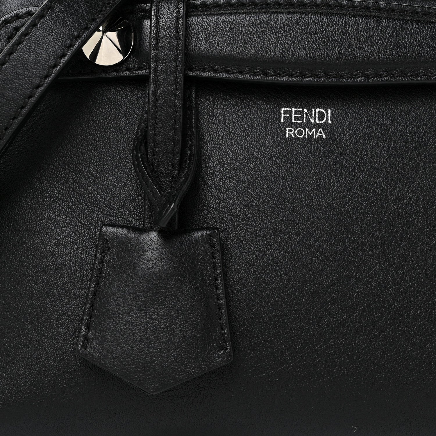 Fendi Vitello Dolce Mini By The Way Boston Bag Black 6 of 8