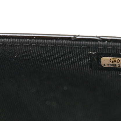 Chanel Patent Quilted Wallet On Chain WOC Black 8 of 13
