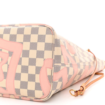 Louis Vuitton Damier Azur Tahitienne Neverfull MM 12 of 12