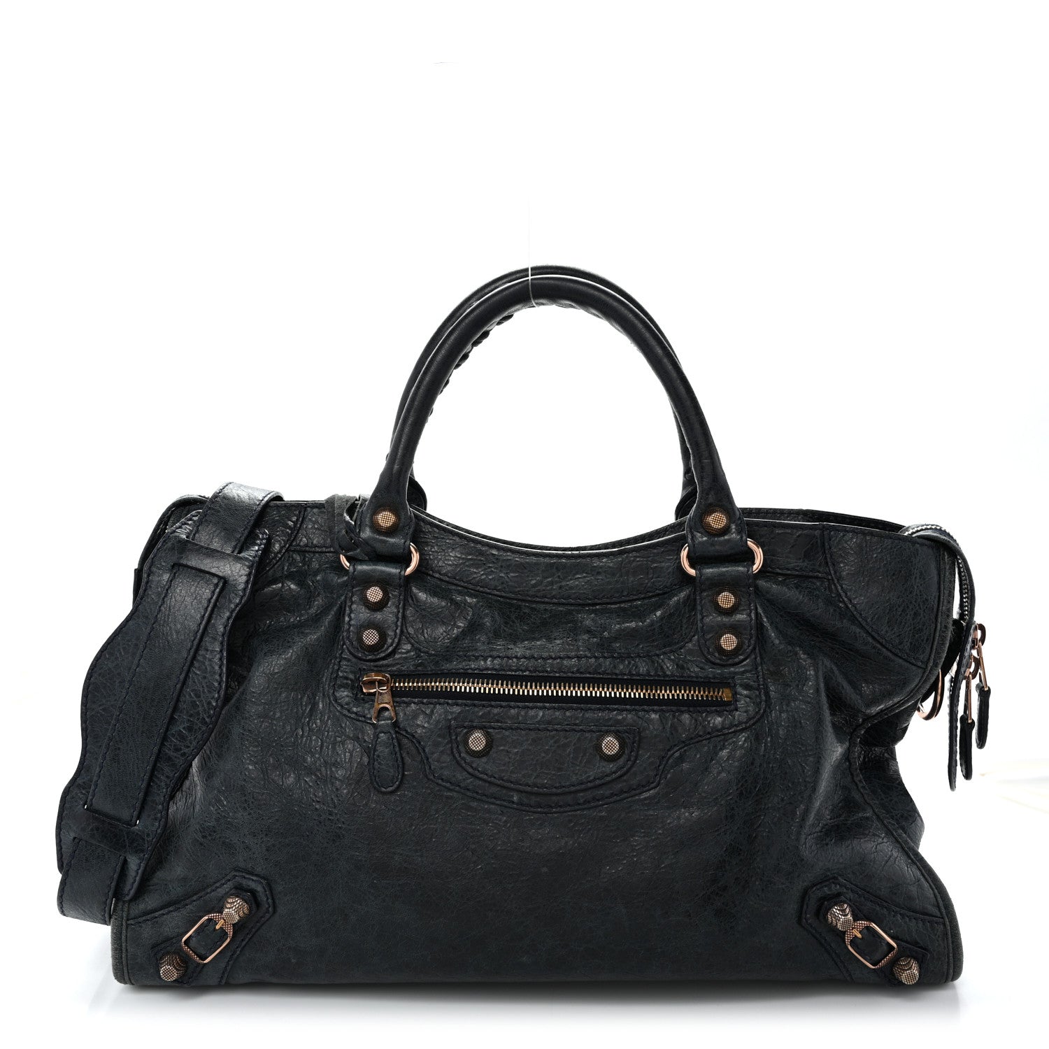Balenciaga Agneau Giant 12 Rose Gold Hardware City Dark Night 1 of 11