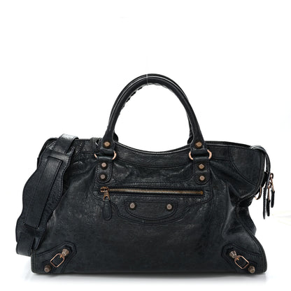Balenciaga Agneau Giant 12 Rose Gold Hardware City Dark Night 1 of 11
