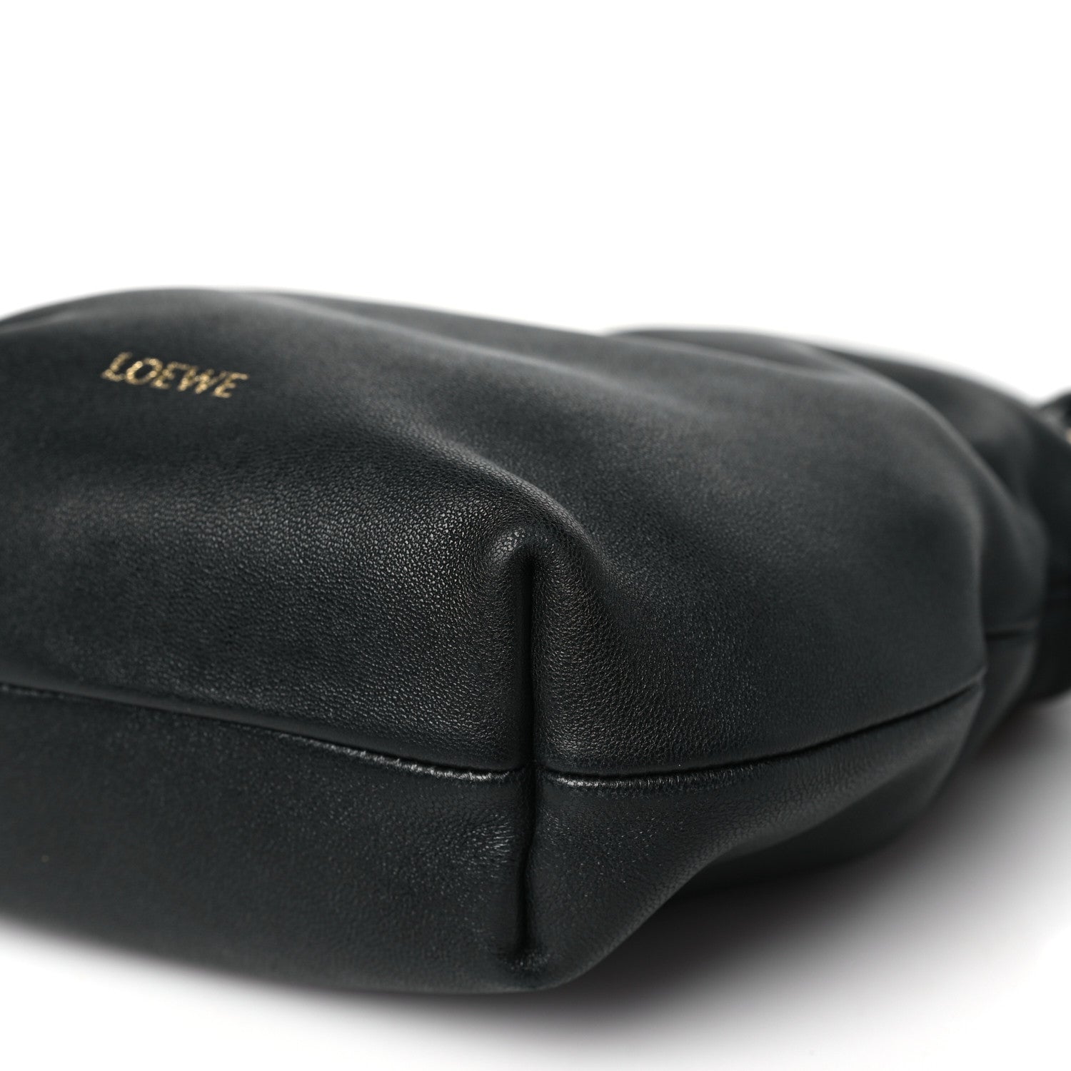 Loewe Mellow Nappa Donut Chain Mini Flamenco Knot Clutch Black 10 of 10