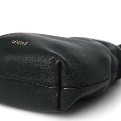 Loewe Mellow Nappa Donut Chain Mini Flamenco Knot Clutch Black 10 of 10