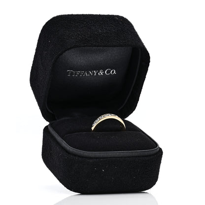 Tiffany 18K Yellow Gold 3mm Half Circle Channel-Set Band Ring 44 3 7 of 7