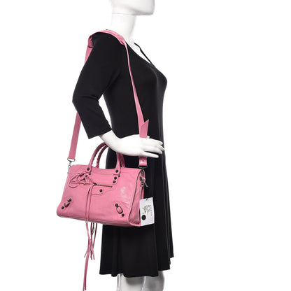 Balenciaga Agneau Classic Silver Hardware S City Rose Guimauve 2 of 10