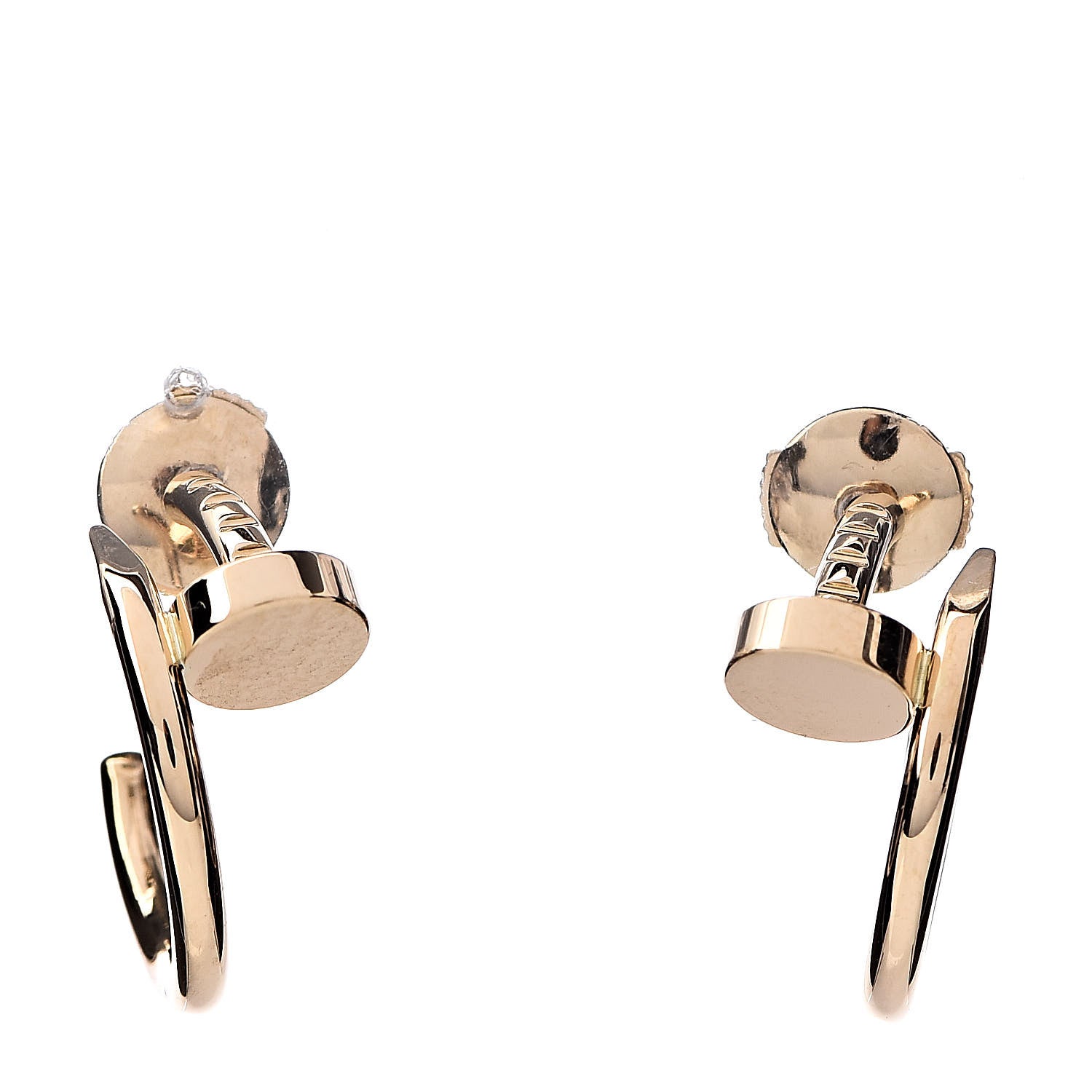 Cartier 18K Yellow Gold Juste Un Clou Hoop Earrings 1 of 5