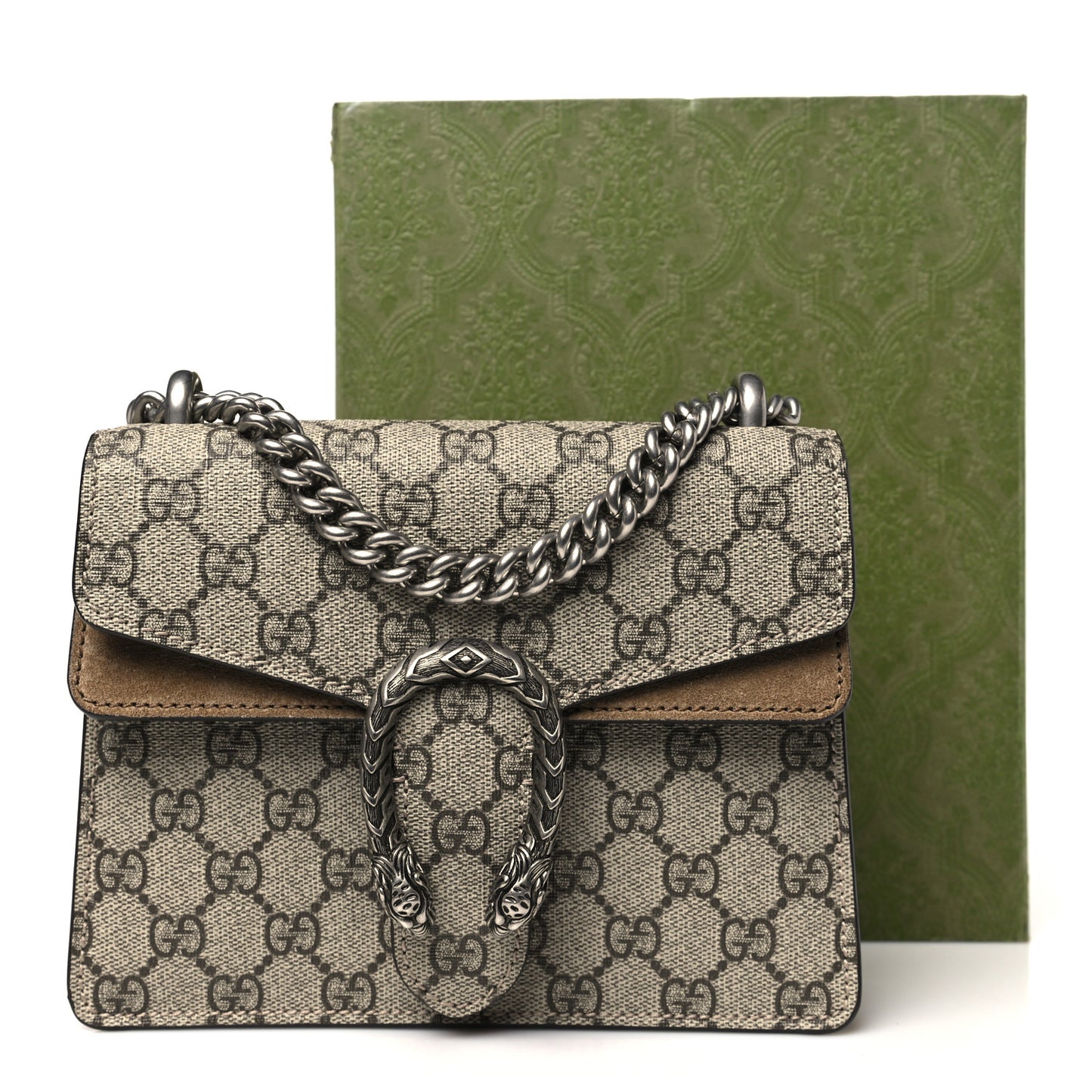 GG Supreme Monogram Mini Dionysus Shoulder Bag Taupe