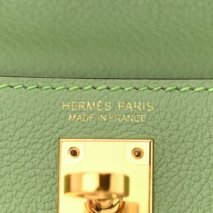 Hermes Evercolor Kelly Danse II Belt Bag Vert Criquet 6 of 13