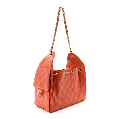 Chanel Caviar Quilted Small Chanel 25 Handbag Dark Orange 3 of 11