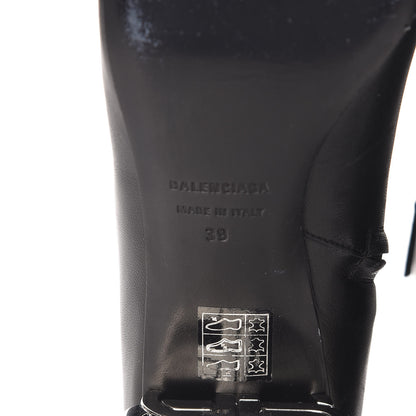 Balenciaga Sheepskin Typo Ankle Booties 39 Black 7 of 11