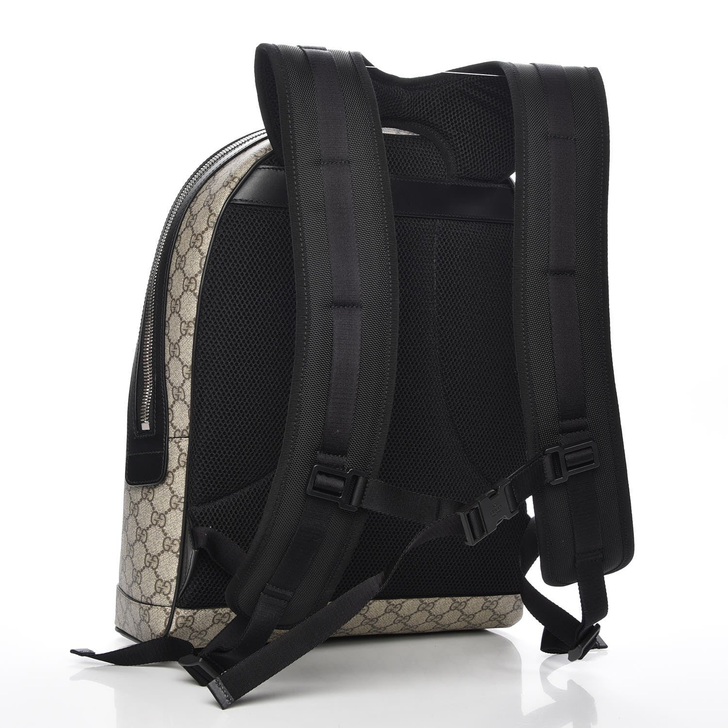Gucci GG Supreme Monogram Web Dome Backpack Black 3 of 7