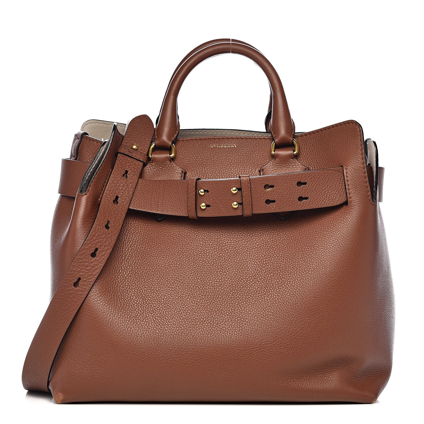 Soft Grain Calfskin Medium Belt Bag Tan