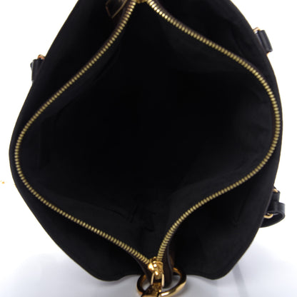 Louis Vuitton Monogram Flower Zipped Tote PM Black 6 of 13