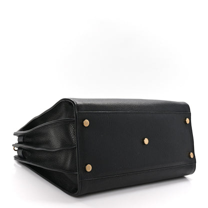 Saint Laurent Grained Calfskin Small Supple Sac De Jour Black 5 of 12