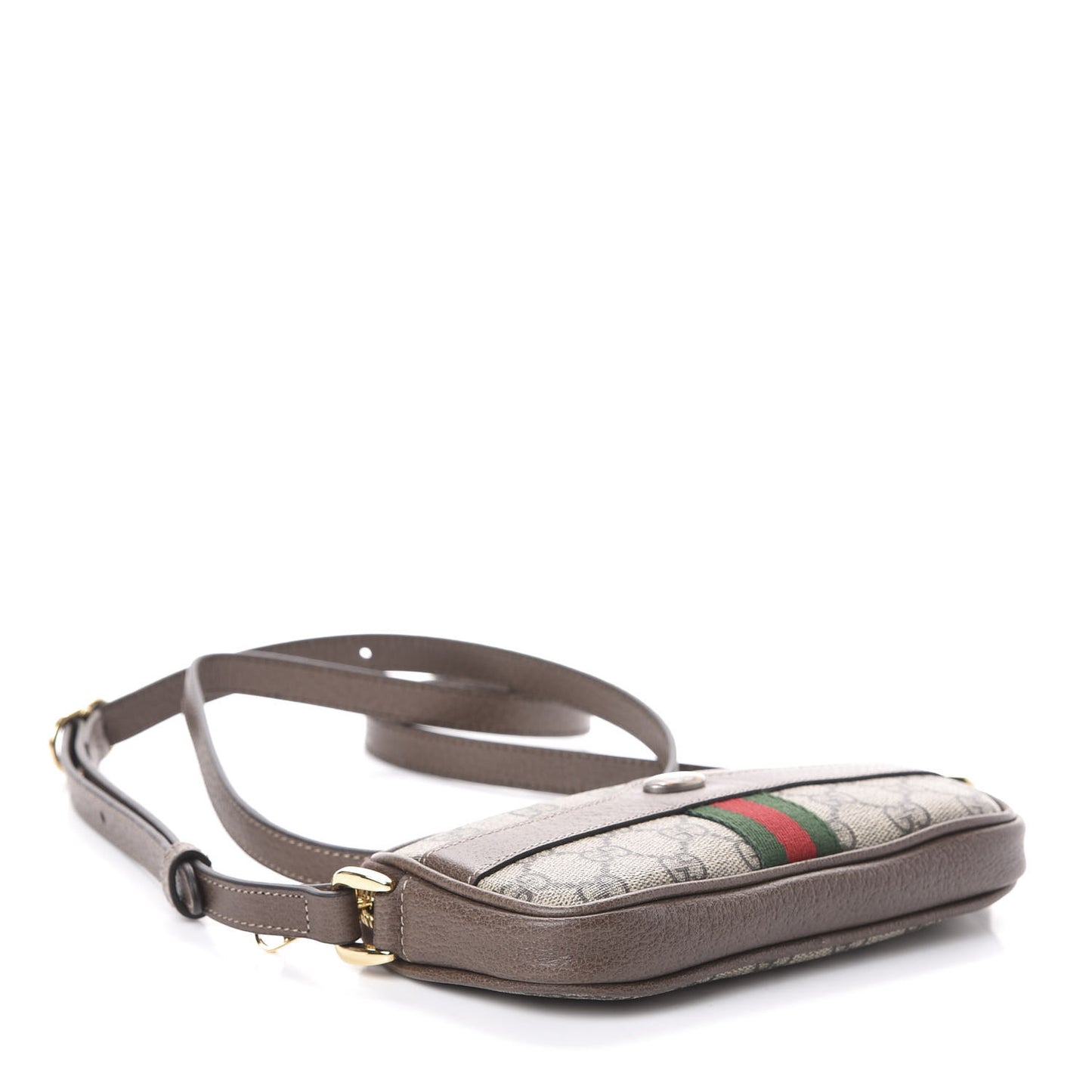 GG Supreme Monogram Web Mini Ophidia GG Bag Brown